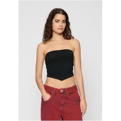 Urban Classics Women'S Knot Bandeau Top 2 Pcs White+black Čierna Xs Urban Classics Women'S Knot Bandeau Top 2 Pcs White+black Čierna Xs