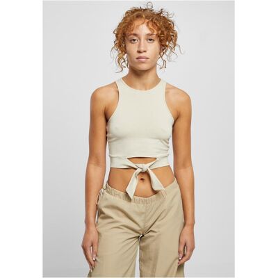 Urban Classics Women'S Cropped Knot Top Softseagrass Šedá 5xl Urban Classics Women'S Cropped Knot Top Softseagrass Šedá 5xl