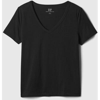 Gap Tričko Organic Vintage V-Neck Čierna Čierna M Gap Tričko Organic Vintage V-Neck Čierna Čierna M