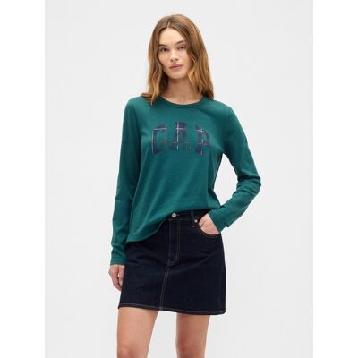 Gap Tričko S Logom Modrá Xs Gap Tričko S Logom Modrá Xs