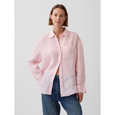 Gap Ľanová Oversized Košeľa Modrá L Gap Ľanová Oversized Košeľa Modrá L