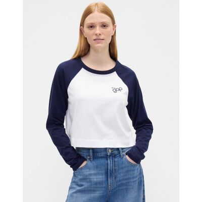 Gap Dámske Crop Tričko S Logom Modrá Xl Gap Dámske Crop Tričko S Logom Modrá Xl