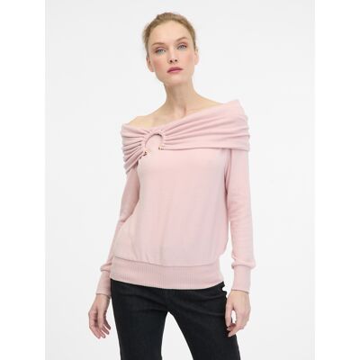 Light Pink Women'S Long Sleeve T-Shirt Orsay - Women'S Ružová S Light Pink Women'S Long Sleeve T-Shirt Orsay - Women'S Ružová S