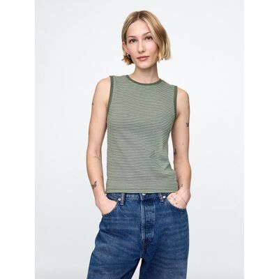 Gap Ribbed Top - Women'S Kaki Xl Gap Ribbed Top - Women'S Kaki Xl