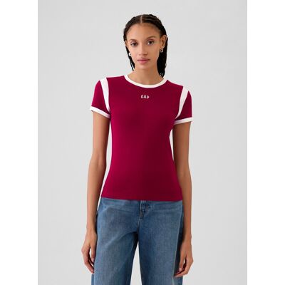 Gap T-Shirt With Logo - Women Tmavočervená L Gap T-Shirt With Logo - Women Tmavočervená L