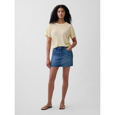 Gap Ľanové Tričko Modrá L Gap Ľanové Tričko Modrá L