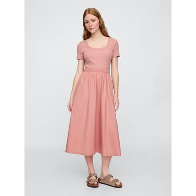 Gap Midi Dress With Pockets - Women'S Ružová L Gap Midi Dress With Pockets - Women'S Ružová L