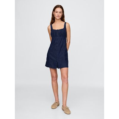 Gap Denim Mini Dress Ultrasoft - Women'S Modrá L Gap Denim Mini Dress Ultrasoft - Women'S Modrá L