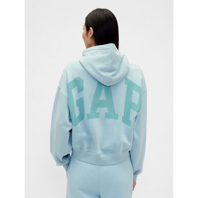 Gap Logo Crop Mikina Tyrkysová L Gap Logo Crop Mikina Tyrkysová L
