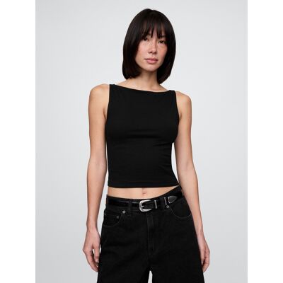 Gap Stretch Crop Top - Women'S Čierna M Gap Stretch Crop Top - Women'S Čierna M