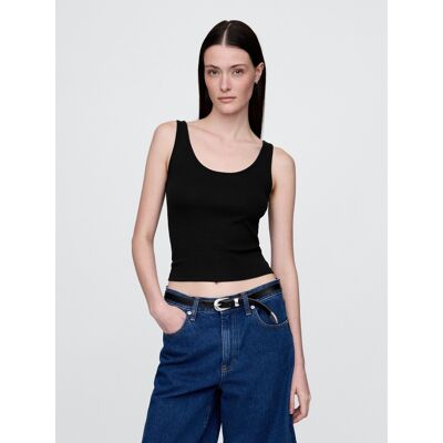 Gap Crop Tank Top - Women'S Čierna M Gap Crop Tank Top - Women'S Čierna M