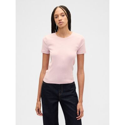 Gap Rebrované Crop Tričko S Logom Ružová Xxs Gap Rebrované Crop Tričko S Logom Ružová Xxs