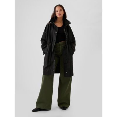 Gap Nylon Oversize Parka - Ladies Čierna Xs Gap Nylon Oversize Parka - Ladies Čierna Xs