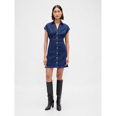 Gap Denim Mini Dress - Ladies Čierna L Gap Denim Mini Dress - Ladies Čierna L