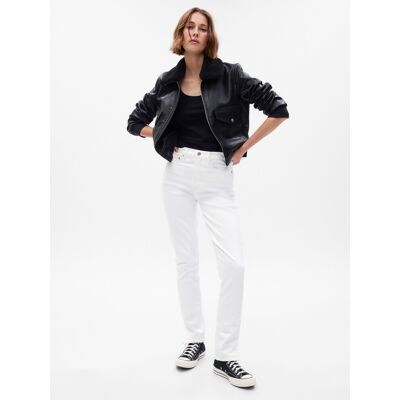 Biele Dámske Slim Fit Džínsy Gap Šedá 28tall Biele Dámske Slim Fit Džínsy Gap Šedá 28tall