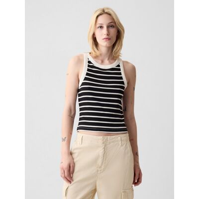 Čierny Dámsky Pruhovaný Crop Top Gap Čierna Xs Čierny Dámsky Pruhovaný Crop Top Gap Čierna Xs