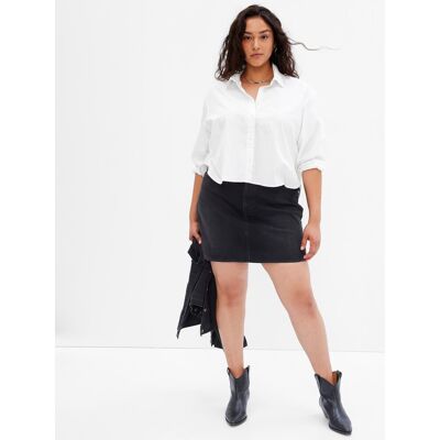 Biela Dámska Crop Top Košeľa Gap Biela L Biela Dámska Crop Top Košeľa Gap Biela L