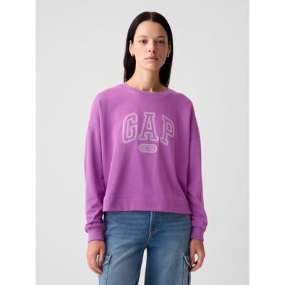 Fialová Dámska Oversize Mikina S Logom Gap Fuchsiová Xl Fialová Dámska Oversize Mikina S Logom Gap Fuchsiová Xl