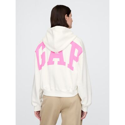Gap Hoodie Logo Cropped - Women'S Biela L Gap Hoodie Logo Cropped - Women'S Biela L