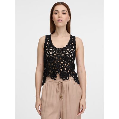 Orsay Black Women'S Crochet Top - Women'S Čierna S Orsay Black Women'S Crochet Top - Women'S Čierna S