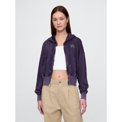 Gap Oversize Sweatshirt With Vintagesoft Americana Logo - Women'S Fialová Xs Gap Oversize Sweatshirt With Vintagesoft Americana Logo - Women'S Fialová Xs