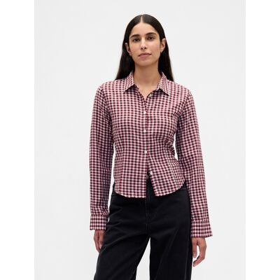 Gap Flanelová Crop Košeľa Čierna Xxl Gap Flanelová Crop Košeľa Čierna Xxl