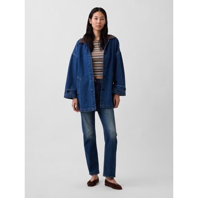 Gap Dámsky Rifľový Kabát Oversize Modrá M Gap Dámsky Rifľový Kabát Oversize Modrá M
