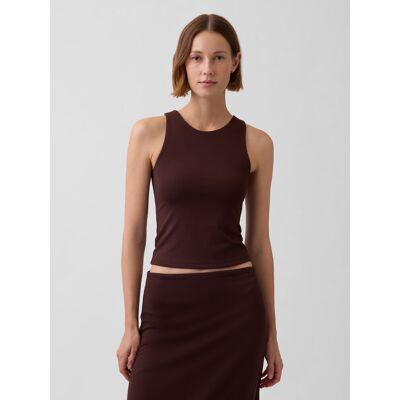 Gap Stretch Crop Top - Dámsky Hnedá Xxl Gap Stretch Crop Top - Dámsky Hnedá Xxl
