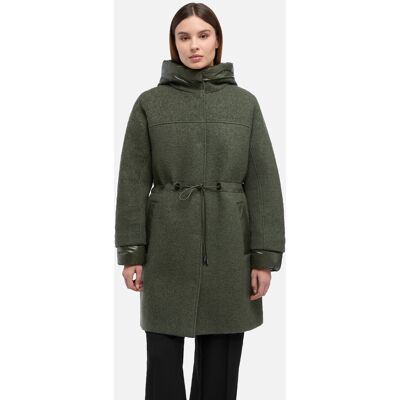 Khaki Dámska Parka Geox Kleopy Čierna 42 Khaki Dámska Parka Geox Kleopy Čierna 42