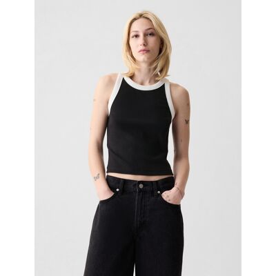 Čierny Dámsky Crop Top Gap Čierna Xl Čierny Dámsky Crop Top Gap Čierna Xl
