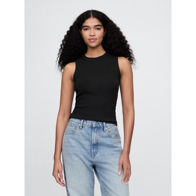 Gap Ribbed Top - Women'S Čierna Xxs Gap Ribbed Top - Women'S Čierna Xxs