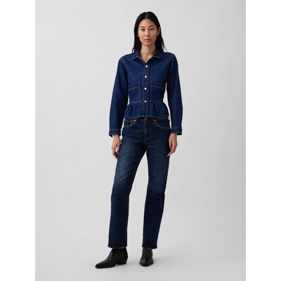 Gap Džínsy Mid Rise Relaxed Straight Modrá 31long Gap Džínsy Mid Rise Relaxed Straight Modrá 31long
