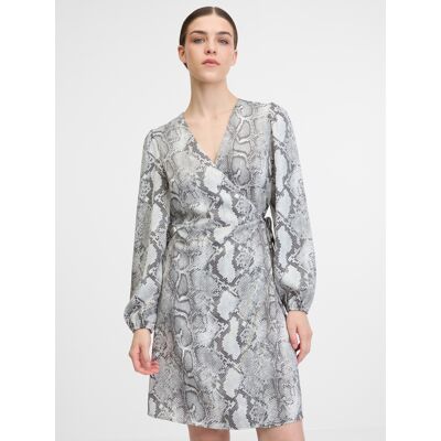 Orsay Black & White Women'S Dress - Ladies Šedá 40 Orsay Black & White Women'S Dress - Ladies Šedá 40