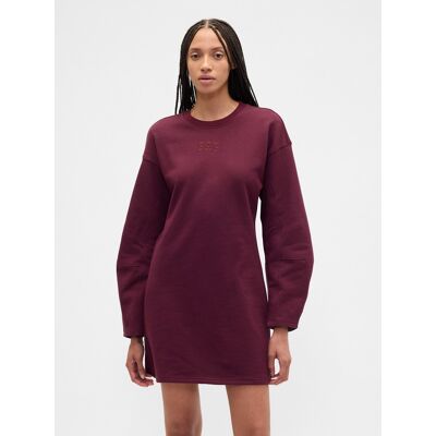Gap Sweatshirt Dress Heavyweight - Ladies Tmavočervená S Gap Sweatshirt Dress Heavyweight - Ladies Tmavočervená S