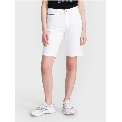 Dámske Kraťasy Tommy Hilfiger Bermuda Biela 28 Dámske Kraťasy Tommy Hilfiger Bermuda Biela 28