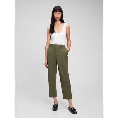 Zelené Dámske Nohavice Gap Straight Khaki Washwell Kaki 10tall Zelené Dámske Nohavice Gap Straight Khaki Washwell Kaki 10tall