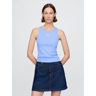 Gap Ribbed Top With Logo - Women'S Svetlomodrá Xl Gap Ribbed Top With Logo - Women'S Svetlomodrá Xl