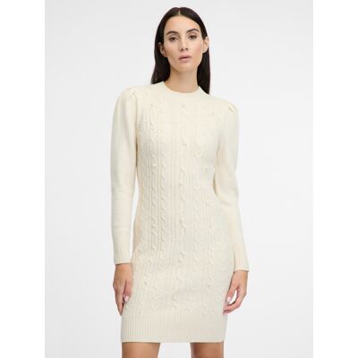 Cream Women'S Sweater Dress Orsay - Women'S Šedá M Cream Women'S Sweater Dress Orsay - Women'S Šedá M