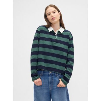 Gap Oversize Pruhované Polo Tričko Modrá L Gap Oversize Pruhované Polo Tričko Modrá L