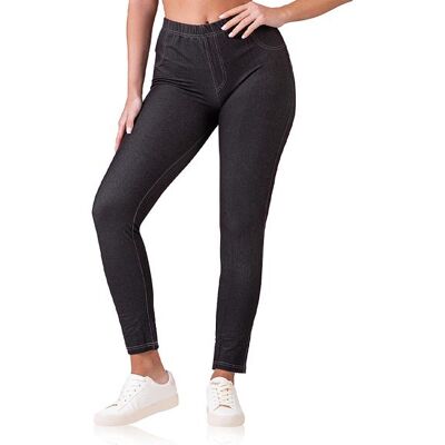 Bellinda Relax & Go Jeans Treggings - Dámske Tregíny - Čierna Čierna S Bellinda Relax & Go Jeans Treggings - Dámske Tregíny - Čierna Čierna S