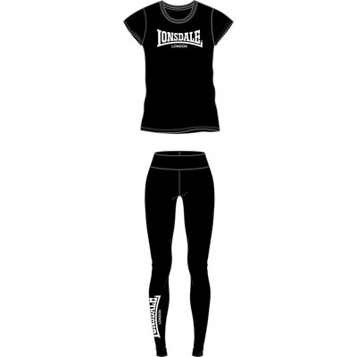 Lonsdale Women'S T-Shirt & Leggings Set Čierna S Lonsdale Women'S T-Shirt & Leggings Set Čierna S