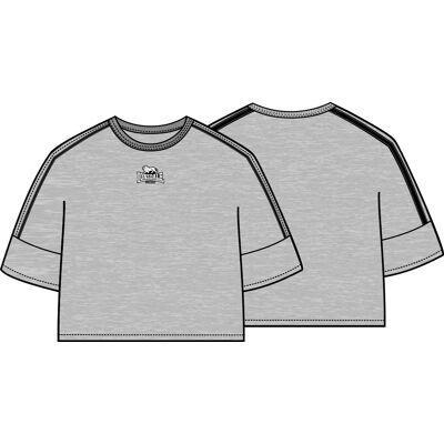 Lonsdale Dámske Crop Top Tričko Šedá Xxl Lonsdale Dámske Crop Top Tričko Šedá Xxl