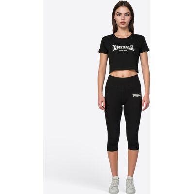 Lonsdale Women'S T-Shirt & Leggings Set Čierna Xxl Lonsdale Women'S T-Shirt & Leggings Set Čierna Xxl