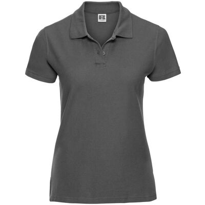 RUSSELL Ultimate R577f Cotton Polo 100% Smooth Cotton Ring-Spun 210g/215g Šedá L RUSSELL Ultimate R577f Cotton Polo 100% Smooth Cotton Ring-Spun 210g/215g Šedá L