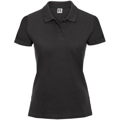 Women'S Polo Shirt Black 100% Cotton Russell Šedá Xxl Women'S Polo Shirt Black 100% Cotton Russell Šedá Xxl