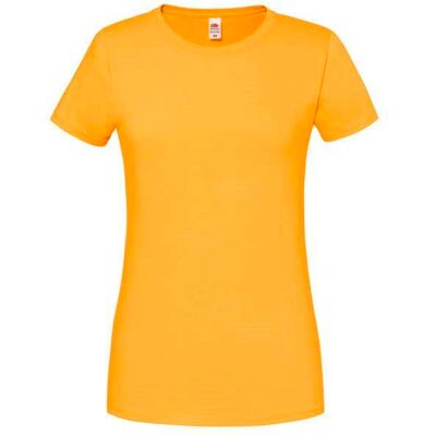 Ikonické 195 Ringspun Premium Premium Žlté Dámske Tričko Fruit Of The Loom Horčicová M Ikonické 195 Ringspun Premium Premium Žlté Dámske Tričko Fruit Of The Loom Horčicová M