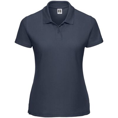 Navy Blue Polycotton Polo Russell Women'S T-Shirt Modrá S Navy Blue Polycotton Polo Russell Women'S T-Shirt Modrá S