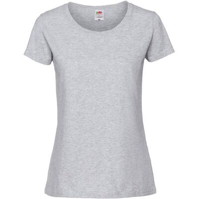 Ikonické 195 Ringspun Premium Premium Dámske Tričko Fruit Of The Loom Šedá Xxl Ikonické 195 Ringspun Premium Premium Dámske Tričko Fruit Of The Loom Šedá Xxl