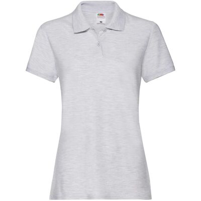 Grey Polo Fruit Of The Loom Šedá L Grey Polo Fruit Of The Loom Šedá L
