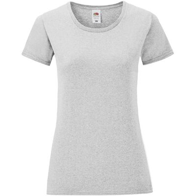 Ikonické Sivé Dámske Tričko Z Česanej Bavlny Značky Fruit Of The Loom Šedá Xxl Ikonické Sivé Dámske Tričko Z Česanej Bavlny Značky Fruit Of The Loom Šedá Xxl